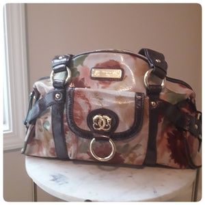 Sharif Studio Brown Floral Shoulder Bag
